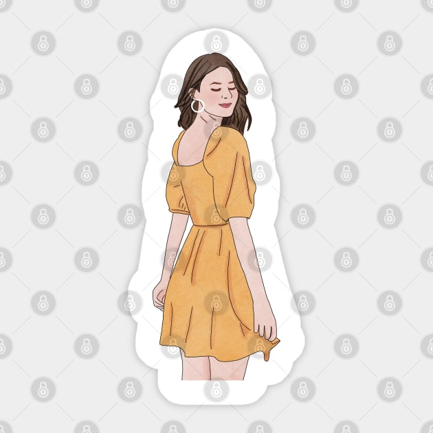 Summer girl (3) Sticker by piscoletters